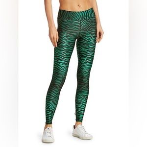 Green zebra leggings Terez from Saks 5th Ave.